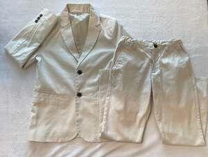 Cat & Jack Boys' 2-Piece Chino Suit Blazer and Pants, Beige, Size 10